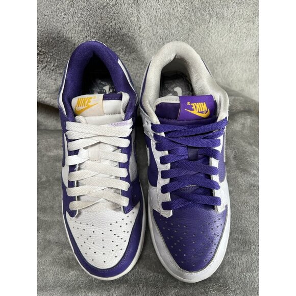 Nike Dunk Low SE Flip The Old School Women’s 6.5 Purple White Ostrich DJ4636 - Picture 11 of 11